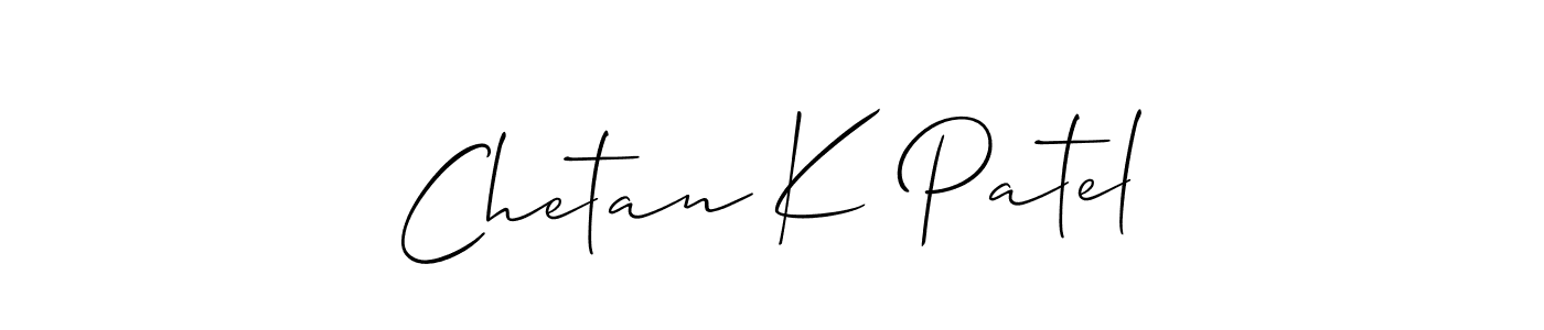 This is the best signature style for the Chetan K Patel name. Also you like these signature font (Allison_Script). Mix name signature. Chetan K Patel signature style 2 images and pictures png