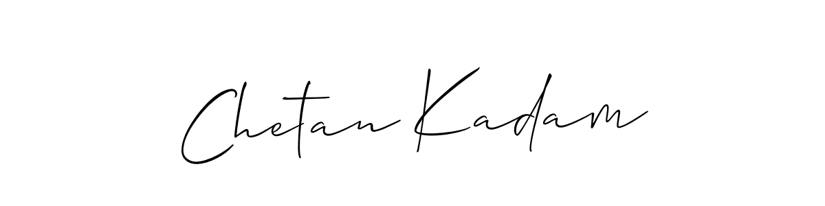 Also we have Chetan Kadam name is the best signature style. Create professional handwritten signature collection using Allison_Script autograph style. Chetan Kadam signature style 2 images and pictures png