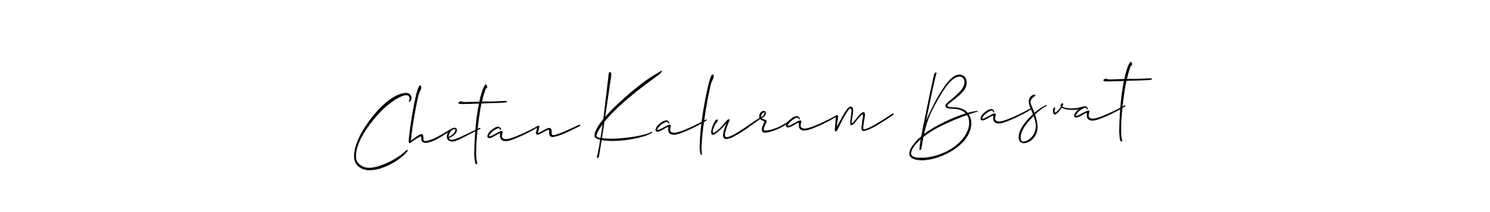 Chetan Kaluram Basvat stylish signature style. Best Handwritten Sign (Allison_Script) for my name. Handwritten Signature Collection Ideas for my name Chetan Kaluram Basvat. Chetan Kaluram Basvat signature style 2 images and pictures png