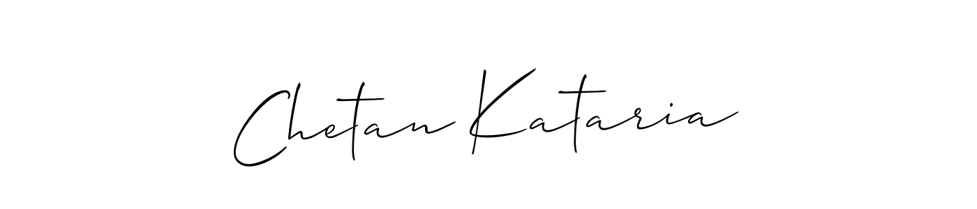 How to make Chetan Kataria signature? Allison_Script is a professional autograph style. Create handwritten signature for Chetan Kataria name. Chetan Kataria signature style 2 images and pictures png