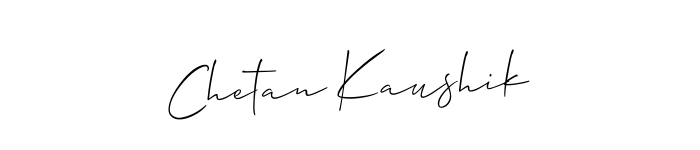 You should practise on your own different ways (Allison_Script) to write your name (Chetan Kaushik) in signature. don't let someone else do it for you. Chetan Kaushik signature style 2 images and pictures png