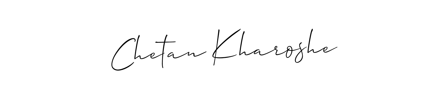 Also we have Chetan Kharoshe name is the best signature style. Create professional handwritten signature collection using Allison_Script autograph style. Chetan Kharoshe signature style 2 images and pictures png
