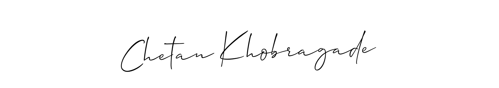 Also You can easily find your signature by using the search form. We will create Chetan Khobragade name handwritten signature images for you free of cost using Allison_Script sign style. Chetan Khobragade signature style 2 images and pictures png