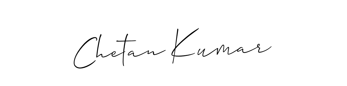 Allison_Script is a professional signature style that is perfect for those who want to add a touch of class to their signature. It is also a great choice for those who want to make their signature more unique. Get Chetan Kumar name to fancy signature for free. Chetan Kumar signature style 2 images and pictures png