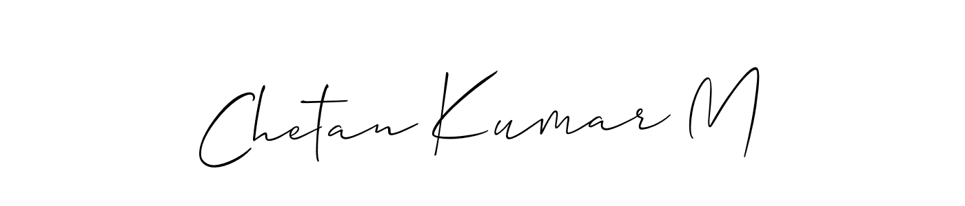 Similarly Allison_Script is the best handwritten signature design. Signature creator online .You can use it as an online autograph creator for name Chetan Kumar M. Chetan Kumar M signature style 2 images and pictures png