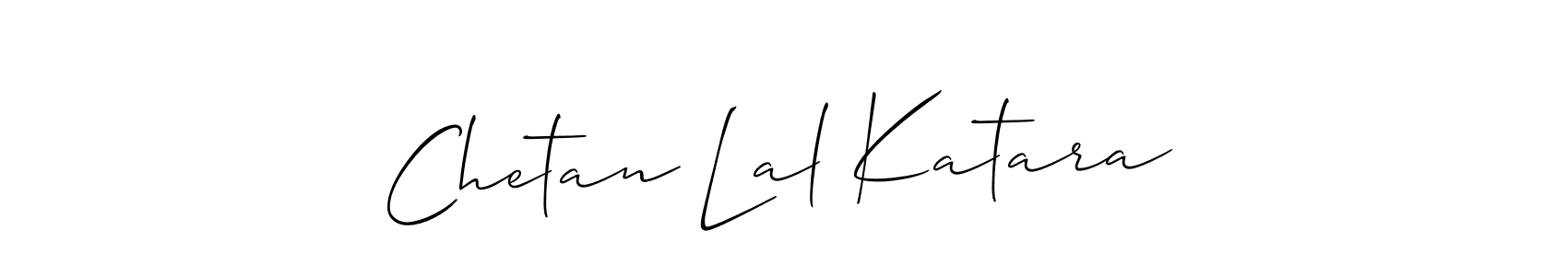 Make a beautiful signature design for name Chetan Lal Katara. With this signature (Allison_Script) style, you can create a handwritten signature for free. Chetan Lal Katara signature style 2 images and pictures png