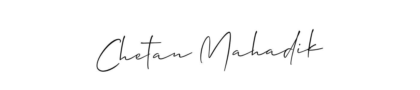 How to make Chetan Mahadik signature? Allison_Script is a professional autograph style. Create handwritten signature for Chetan Mahadik name. Chetan Mahadik signature style 2 images and pictures png