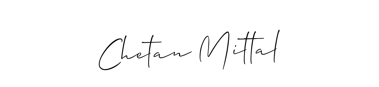 Use a signature maker to create a handwritten signature online. With this signature software, you can design (Allison_Script) your own signature for name Chetan Mittal. Chetan Mittal signature style 2 images and pictures png