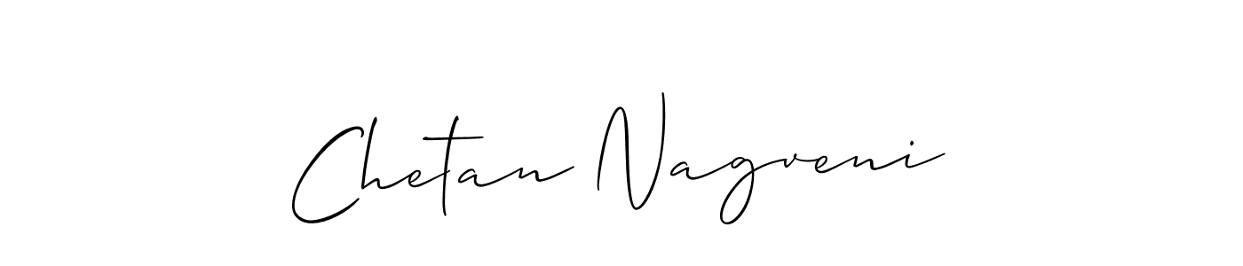 The best way (Allison_Script) to make a short signature is to pick only two or three words in your name. The name Chetan Nagveni include a total of six letters. For converting this name. Chetan Nagveni signature style 2 images and pictures png