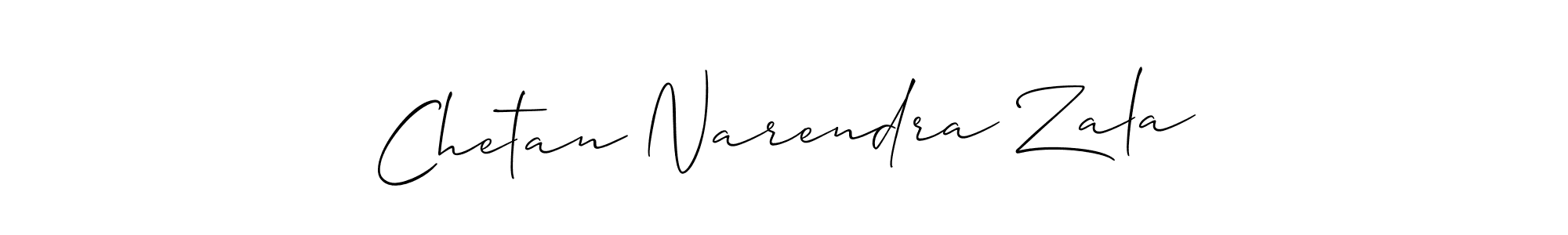 Allison_Script is a professional signature style that is perfect for those who want to add a touch of class to their signature. It is also a great choice for those who want to make their signature more unique. Get Chetan Narendra Zala name to fancy signature for free. Chetan Narendra Zala signature style 2 images and pictures png
