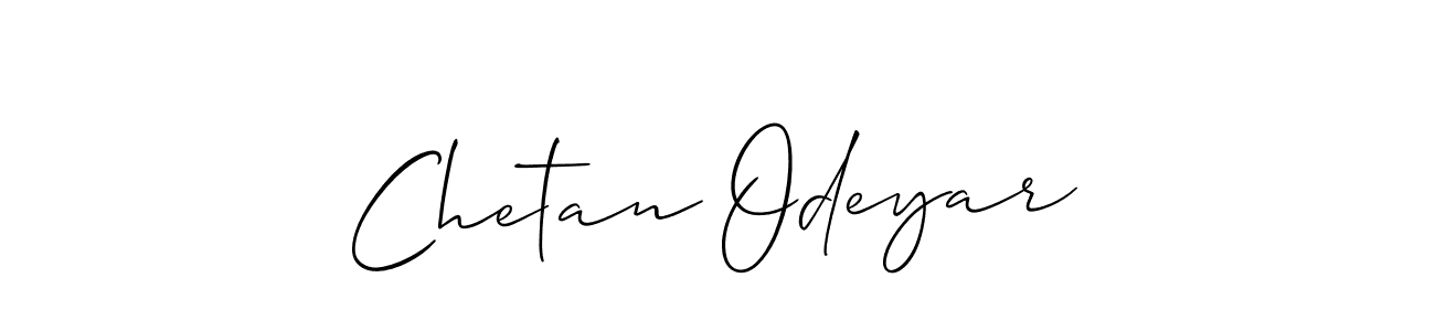 How to make Chetan Odeyar signature? Allison_Script is a professional autograph style. Create handwritten signature for Chetan Odeyar name. Chetan Odeyar signature style 2 images and pictures png