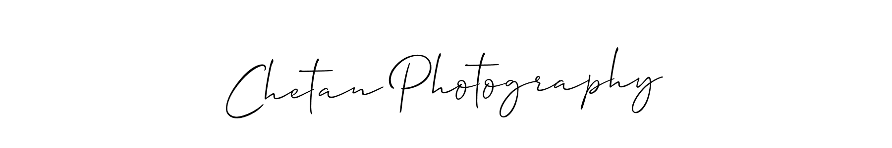 Create a beautiful signature design for name Chetan Photography. With this signature (Allison_Script) fonts, you can make a handwritten signature for free. Chetan Photography signature style 2 images and pictures png