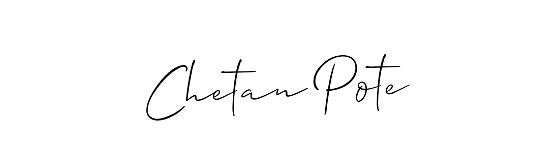 Similarly Allison_Script is the best handwritten signature design. Signature creator online .You can use it as an online autograph creator for name Chetan Pote. Chetan Pote signature style 2 images and pictures png