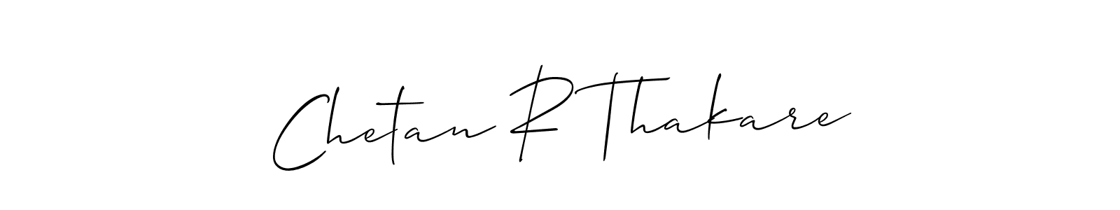 Also You can easily find your signature by using the search form. We will create Chetan R Thakare name handwritten signature images for you free of cost using Allison_Script sign style. Chetan R Thakare signature style 2 images and pictures png