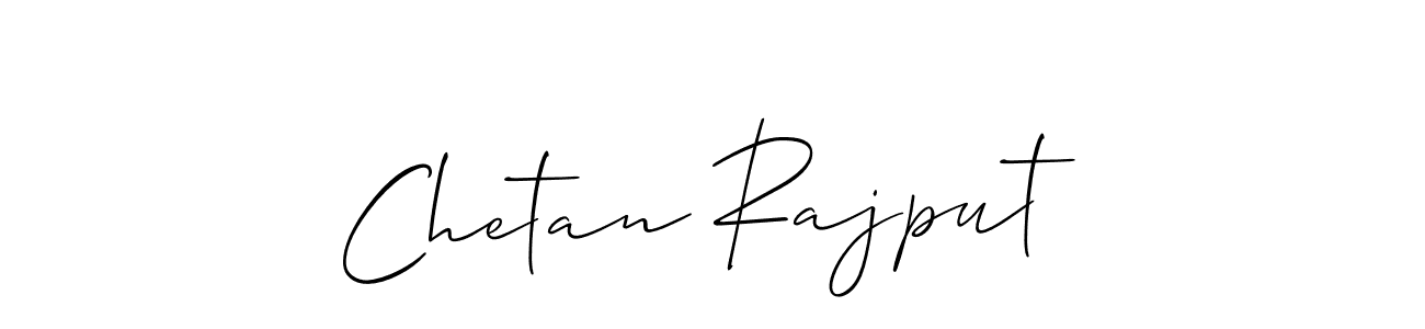 Use a signature maker to create a handwritten signature online. With this signature software, you can design (Allison_Script) your own signature for name Chetan Rajput. Chetan Rajput signature style 2 images and pictures png