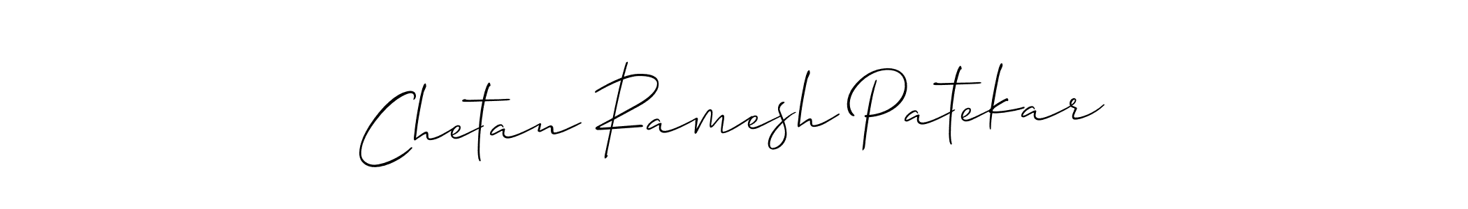 How to make Chetan Ramesh Patekar signature? Allison_Script is a professional autograph style. Create handwritten signature for Chetan Ramesh Patekar name. Chetan Ramesh Patekar signature style 2 images and pictures png