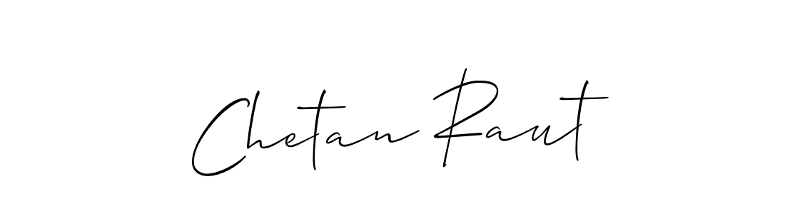 The best way (Allison_Script) to make a short signature is to pick only two or three words in your name. The name Chetan Raut include a total of six letters. For converting this name. Chetan Raut signature style 2 images and pictures png