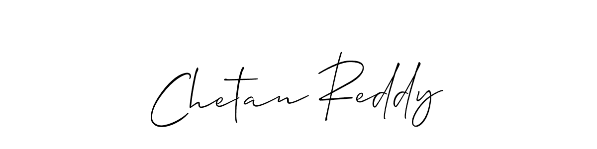 Create a beautiful signature design for name Chetan Reddy. With this signature (Allison_Script) fonts, you can make a handwritten signature for free. Chetan Reddy signature style 2 images and pictures png