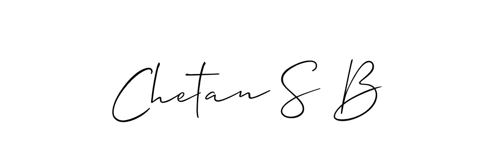 Allison_Script is a professional signature style that is perfect for those who want to add a touch of class to their signature. It is also a great choice for those who want to make their signature more unique. Get Chetan S B name to fancy signature for free. Chetan S B signature style 2 images and pictures png