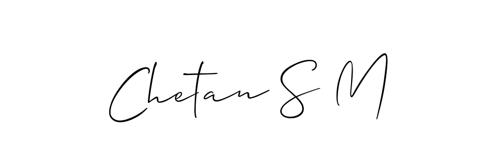 You should practise on your own different ways (Allison_Script) to write your name (Chetan S M) in signature. don't let someone else do it for you. Chetan S M signature style 2 images and pictures png