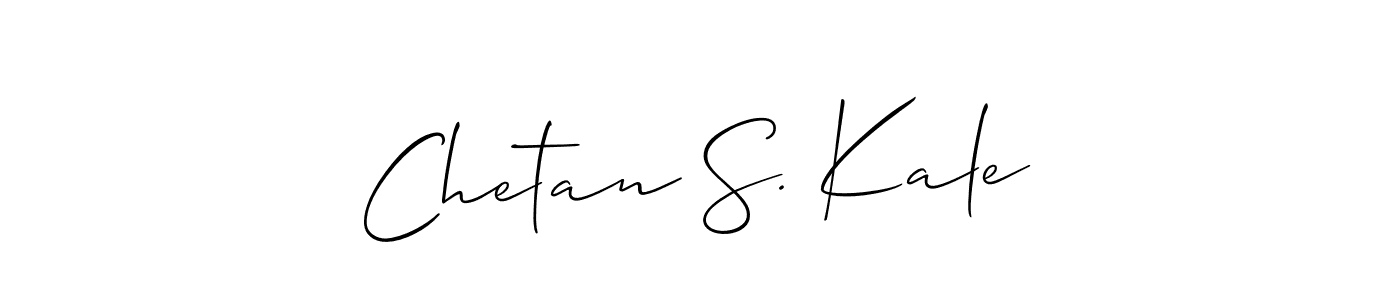 Also we have Chetan S. Kale name is the best signature style. Create professional handwritten signature collection using Allison_Script autograph style. Chetan S. Kale signature style 2 images and pictures png