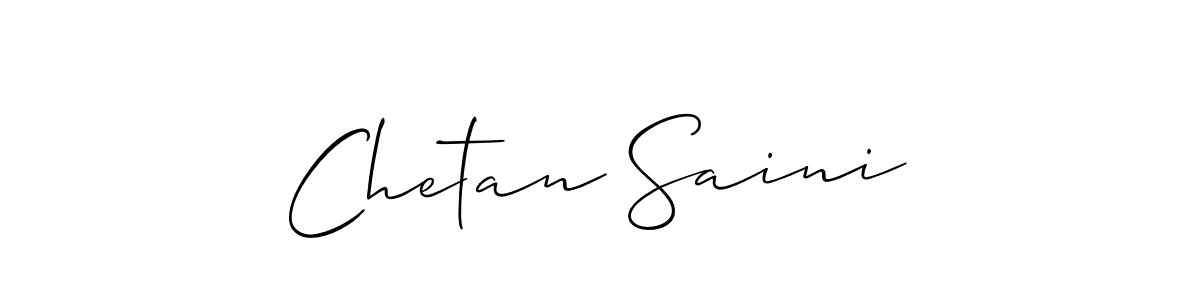 Design your own signature with our free online signature maker. With this signature software, you can create a handwritten (Allison_Script) signature for name Chetan Saini. Chetan Saini signature style 2 images and pictures png