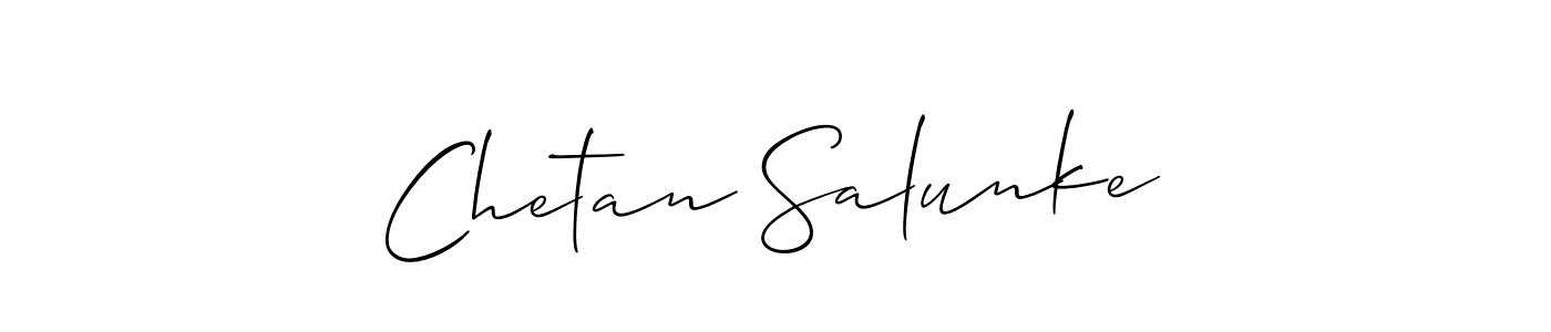 Allison_Script is a professional signature style that is perfect for those who want to add a touch of class to their signature. It is also a great choice for those who want to make their signature more unique. Get Chetan Salunke name to fancy signature for free. Chetan Salunke signature style 2 images and pictures png