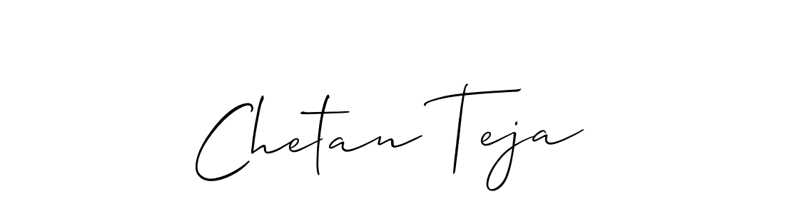 It looks lik you need a new signature style for name Chetan Teja. Design unique handwritten (Allison_Script) signature with our free signature maker in just a few clicks. Chetan Teja signature style 2 images and pictures png