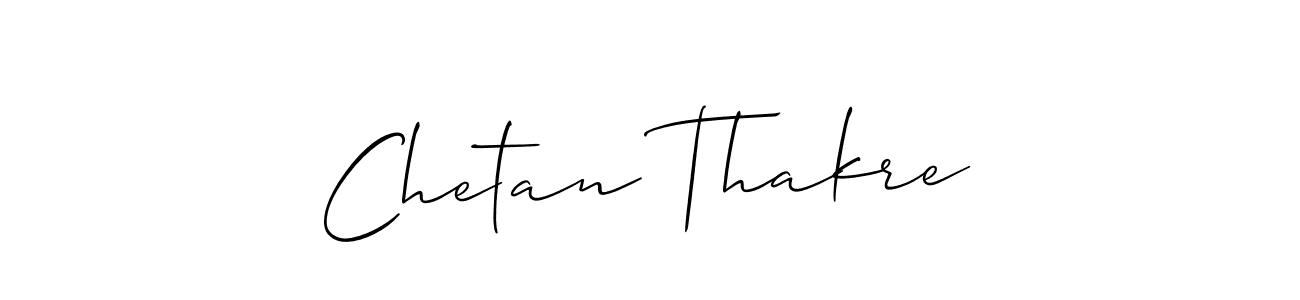 Design your own signature with our free online signature maker. With this signature software, you can create a handwritten (Allison_Script) signature for name Chetan Thakre. Chetan Thakre signature style 2 images and pictures png