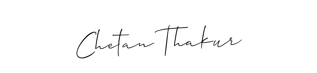 Use a signature maker to create a handwritten signature online. With this signature software, you can design (Allison_Script) your own signature for name Chetan Thakur. Chetan Thakur signature style 2 images and pictures png