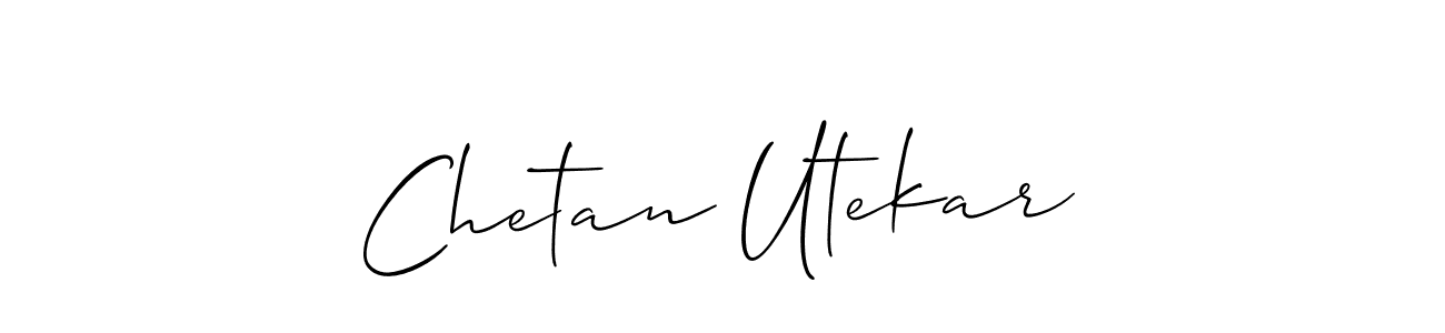 Make a short Chetan Utekar signature style. Manage your documents anywhere anytime using Allison_Script. Create and add eSignatures, submit forms, share and send files easily. Chetan Utekar signature style 2 images and pictures png