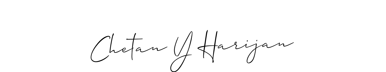 Make a short Chetan Y Harijan signature style. Manage your documents anywhere anytime using Allison_Script. Create and add eSignatures, submit forms, share and send files easily. Chetan Y Harijan signature style 2 images and pictures png