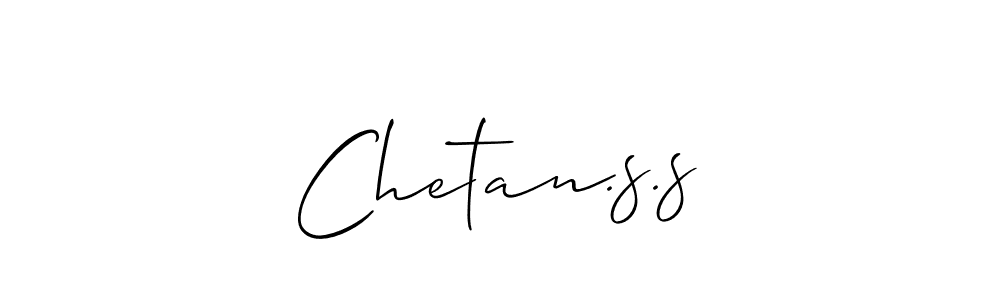 How to make Chetan.s.s name signature. Use Allison_Script style for creating short signs online. This is the latest handwritten sign. Chetan.s.s signature style 2 images and pictures png
