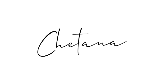 Use a signature maker to create a handwritten signature online. With this signature software, you can design (Allison_Script) your own signature for name Chetana. Chetana signature style 2 images and pictures png
