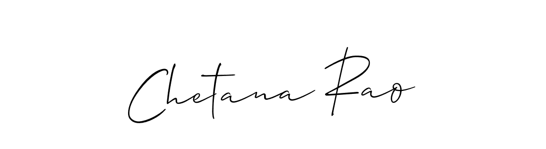 The best way (Allison_Script) to make a short signature is to pick only two or three words in your name. The name Chetana Rao include a total of six letters. For converting this name. Chetana Rao signature style 2 images and pictures png