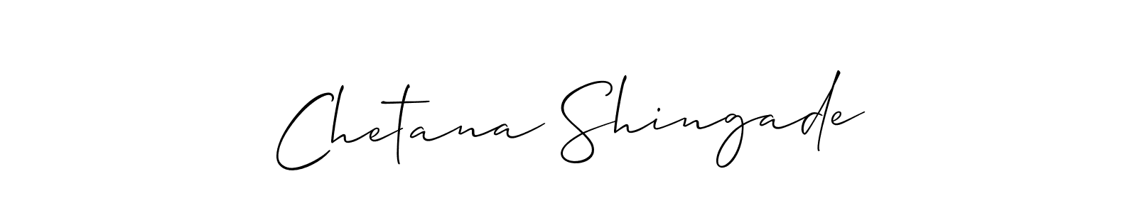 Use a signature maker to create a handwritten signature online. With this signature software, you can design (Allison_Script) your own signature for name Chetana Shingade. Chetana Shingade signature style 2 images and pictures png
