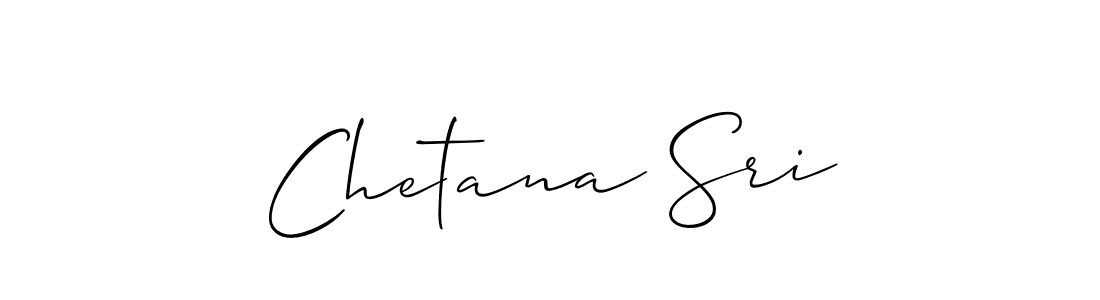 Design your own signature with our free online signature maker. With this signature software, you can create a handwritten (Allison_Script) signature for name Chetana Sri. Chetana Sri signature style 2 images and pictures png