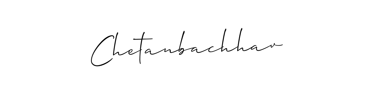 Make a beautiful signature design for name Chetanbachhav. With this signature (Allison_Script) style, you can create a handwritten signature for free. Chetanbachhav signature style 2 images and pictures png