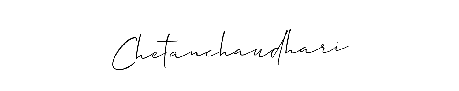 Make a short Chetanchaudhari signature style. Manage your documents anywhere anytime using Allison_Script. Create and add eSignatures, submit forms, share and send files easily. Chetanchaudhari signature style 2 images and pictures png