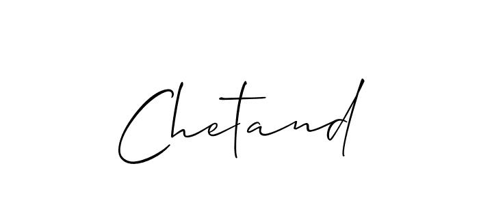 How to make Chetand signature? Allison_Script is a professional autograph style. Create handwritten signature for Chetand name. Chetand signature style 2 images and pictures png