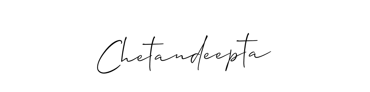 It looks lik you need a new signature style for name Chetandeepta. Design unique handwritten (Allison_Script) signature with our free signature maker in just a few clicks. Chetandeepta signature style 2 images and pictures png