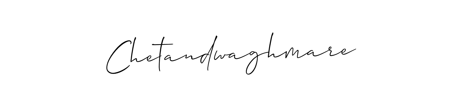 Design your own signature with our free online signature maker. With this signature software, you can create a handwritten (Allison_Script) signature for name Chetandwaghmare. Chetandwaghmare signature style 2 images and pictures png