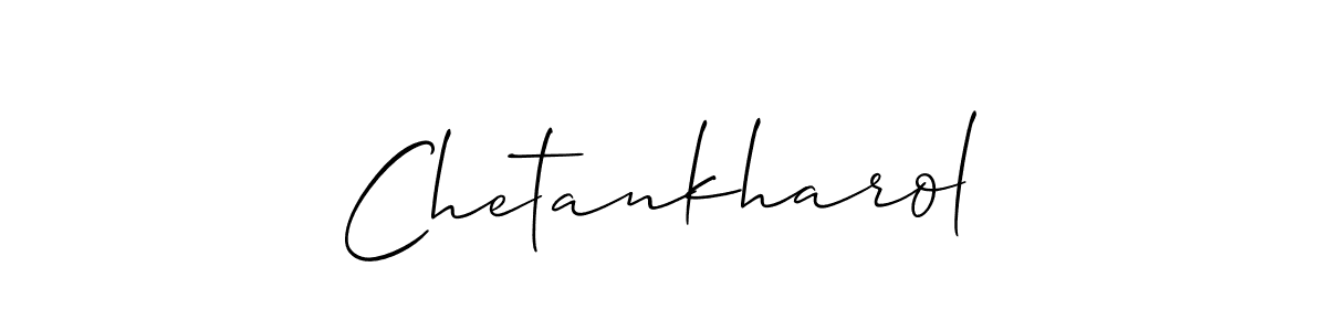 You should practise on your own different ways (Allison_Script) to write your name (Chetankharol) in signature. don't let someone else do it for you. Chetankharol signature style 2 images and pictures png