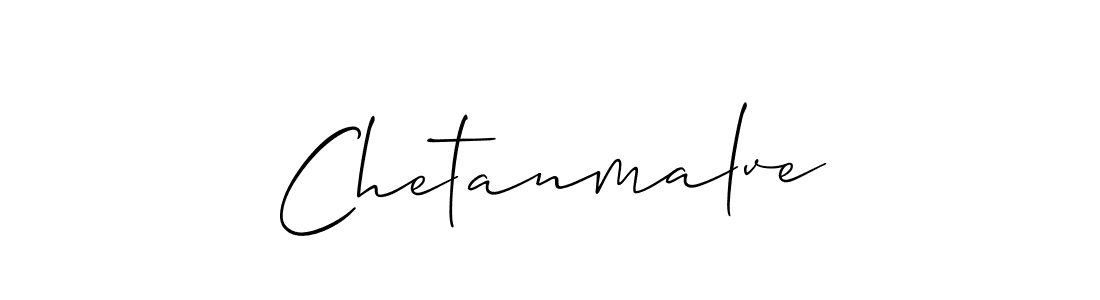 How to make Chetanmalve name signature. Use Allison_Script style for creating short signs online. This is the latest handwritten sign. Chetanmalve signature style 2 images and pictures png
