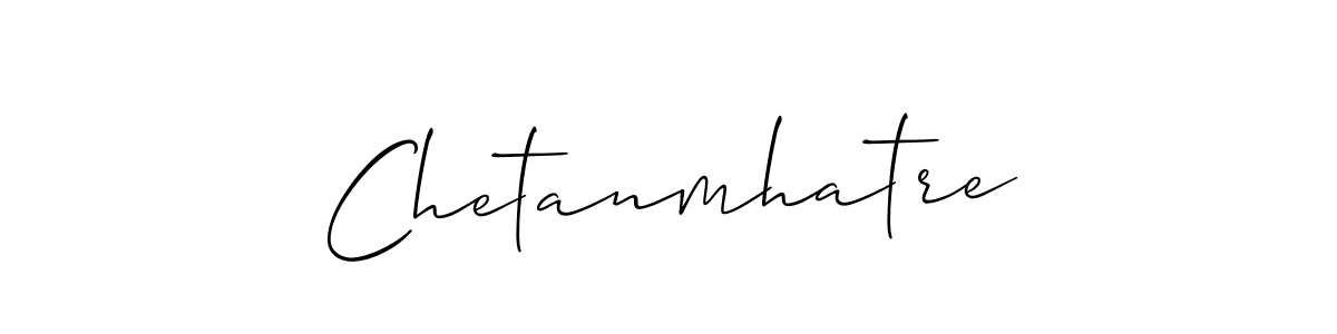 How to make Chetanmhatre name signature. Use Allison_Script style for creating short signs online. This is the latest handwritten sign. Chetanmhatre signature style 2 images and pictures png