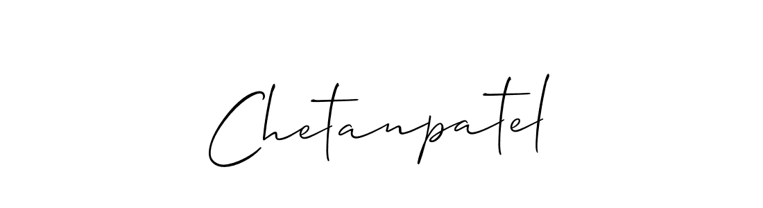 How to make Chetanpatel signature? Allison_Script is a professional autograph style. Create handwritten signature for Chetanpatel name. Chetanpatel signature style 2 images and pictures png