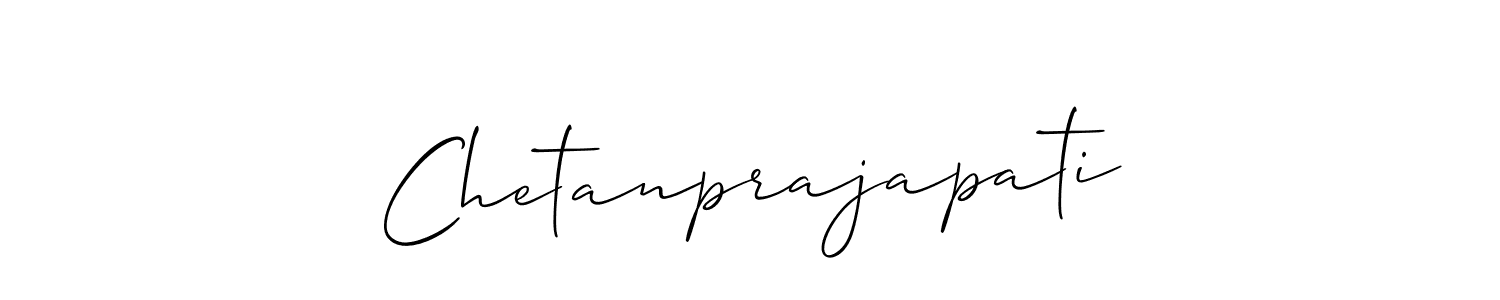 Also we have Chetanprajapati name is the best signature style. Create professional handwritten signature collection using Allison_Script autograph style. Chetanprajapati signature style 2 images and pictures png