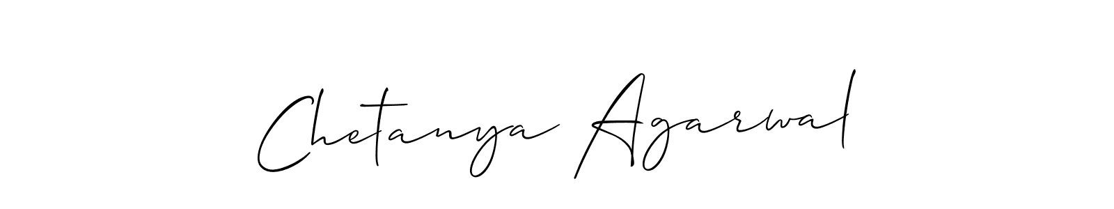 How to make Chetanya Agarwal signature? Allison_Script is a professional autograph style. Create handwritten signature for Chetanya Agarwal name. Chetanya Agarwal signature style 2 images and pictures png