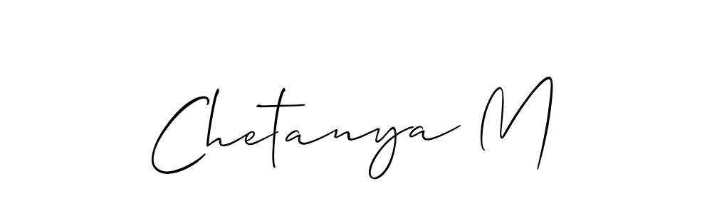 It looks lik you need a new signature style for name Chetanya M. Design unique handwritten (Allison_Script) signature with our free signature maker in just a few clicks. Chetanya M signature style 2 images and pictures png