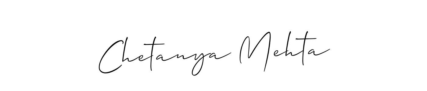 Use a signature maker to create a handwritten signature online. With this signature software, you can design (Allison_Script) your own signature for name Chetanya Mehta. Chetanya Mehta signature style 2 images and pictures png